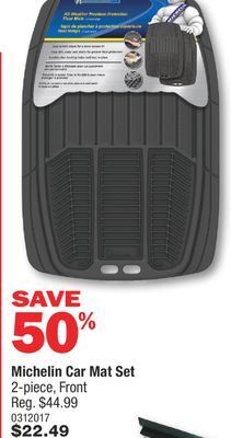 PartSource Michelin car mat set offer
