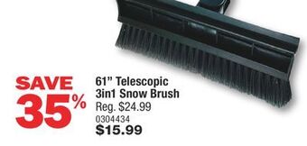 PartSource 61" telescopic 3in1 snow brush offer
