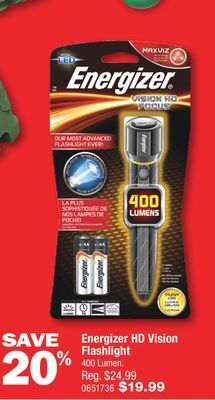 PartSource Energizer hd vision flashlight offer