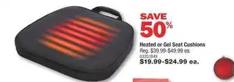 PartSource Heated or gel seat cushions offer