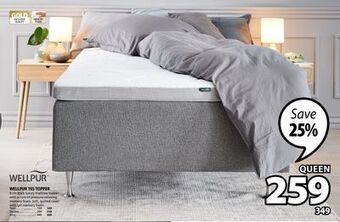 JYSK Wellpur t65 topper mattress offer
