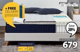 JYSK Scandi blu spring mattress offer