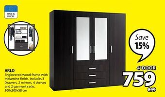 JYSK Arlo wardrobe offer