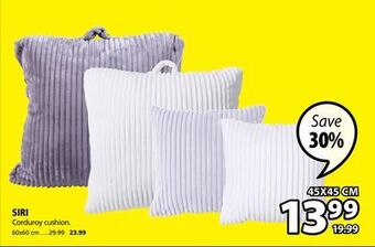 JYSK Siri corduroy cushion offer