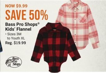 Bass pro shops® kids' flannel