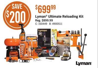 Bass Pro Lyman® ultimate reloading kit offer