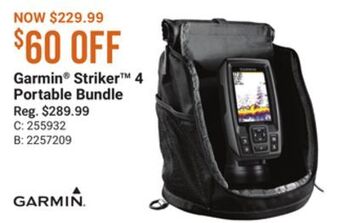 Bass Pro Garmin® striker™ 4 portable bundle offer