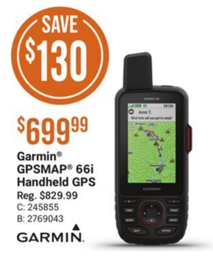 Bass Pro Garmin® gpsmap® 66i handheld gps offer
