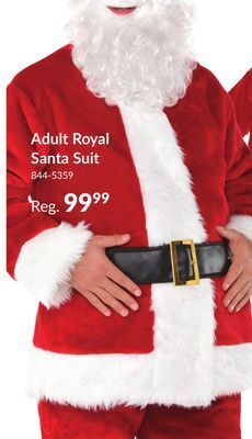 Party City Adult royal santa suit offer