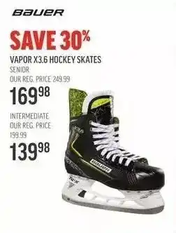 Sport Chek Bauer vapor x3.6 hockey skates offer