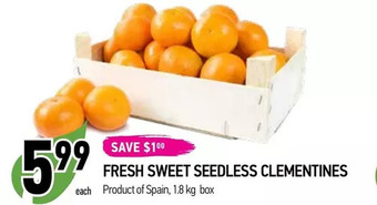 Coppa's Fresh Market Fresh sweet seedless clementines offer