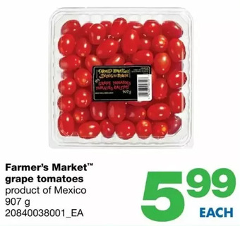 Wholesale Club Farmer's market grape tomatoes offer