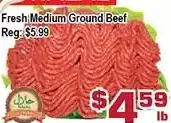 Top Food Supermarket Fresh medium ground beef offer