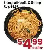 Top Food Supermarket Shanghai noodle & shrimp offer
