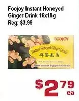 Top Food Supermarket Foojoy instant honeyed ginger drink offer