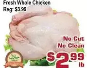 Top Food Supermarket Fresh whole chicken offer