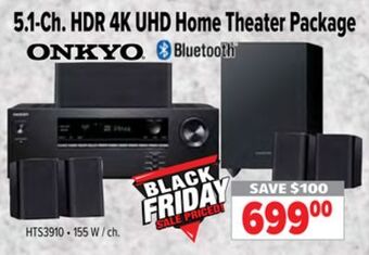 2001 Audio Video Onkyo 5.1-ch. hdr 4k uhd home theater package offer