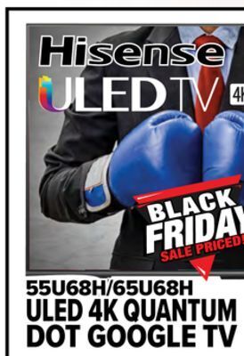 2001 Audio Video Hisense uled 4k quantum dot google tv offer