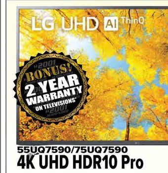 2001 Audio Video Lg 55" 4k uhd hdr10 pro offer