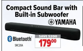 2001 Audio Video Compact sound bar with built-in subwoofer offer
