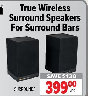 2001 Audio Video Klipsch true wireless surround speakers for surround bars offer