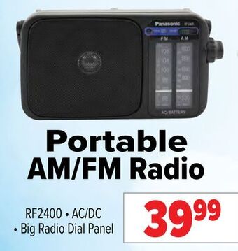 2001 Audio Video Portable am/fm radio offer