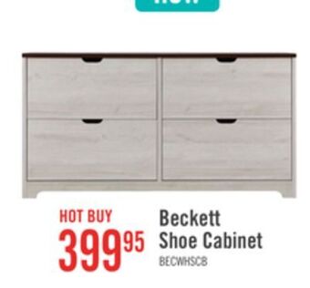 The Brick Beckett shoe cabinet - white offer