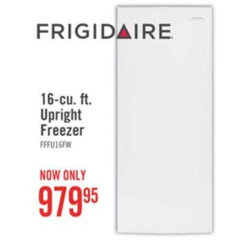 The Brick Frigidaire 16 cu. ft. upright freezer - fffu16f2vw offer