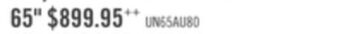 The Brick Samsung 65" au8000 led 4k uhd smart tv - un65au8000fxzc offer