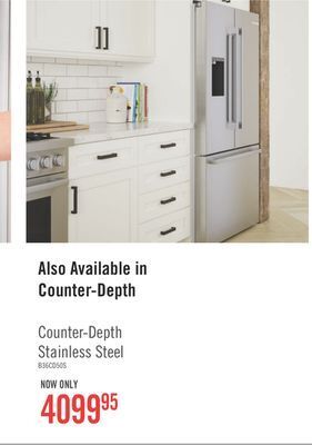 The Brick Bosch 21.6 cu. ft. counter-depth french-door refrigerator - b36cd50sns offer