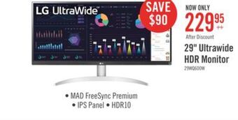 The Brick Lg 29'' ultrawide™ full hd hdr10 monitor - 29wq600-w offer