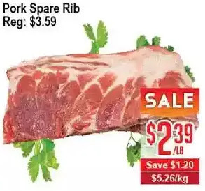 Skyland Foodmart Pork spare rib offer