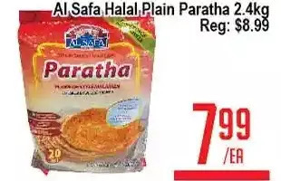 Skyland Foodmart Al safa halal plain paratha offer