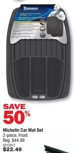 PartSource Michelin car mat set offer