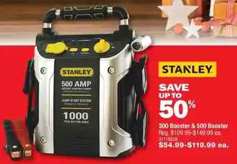 PartSource Stanley 300 booster & 500 booster offer