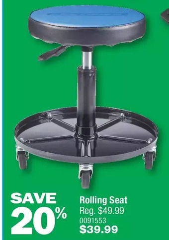 PartSource Rolling seat offer