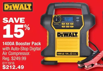 PartSource Dewalt 1400a booster pack offer