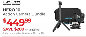 Henry's Gopro hero 10 action camera bundle offer