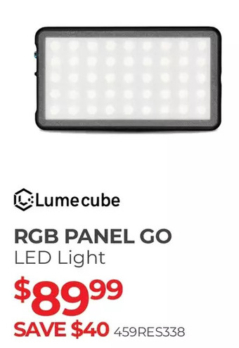 Henry's Lume cube rgb panel go led light offer