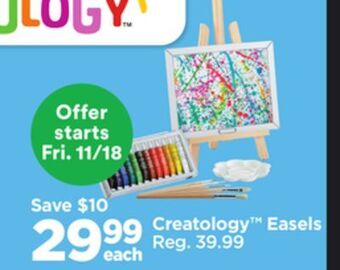 Michaels Creatology easels offer