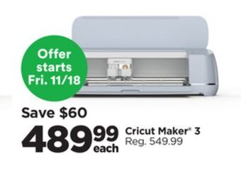 Michaels Cricut maker® 3 offer