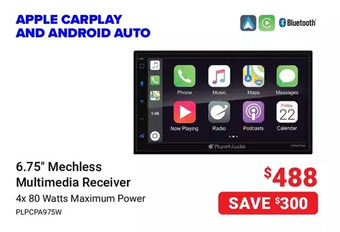 Visions Electronics 6.75" mechless multimedia receiver offer