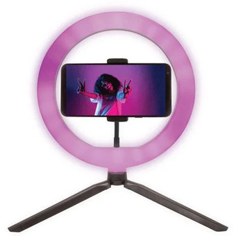 Visions Electronics Selfie stick content creator pro with phone holder and tripod offer