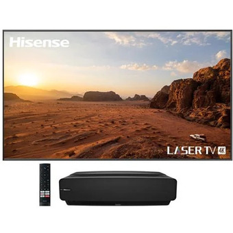 Visions Electronics Hisense laser tv ultra short throw 4k laser tv projector including 100" ust alr laser tv screen offer