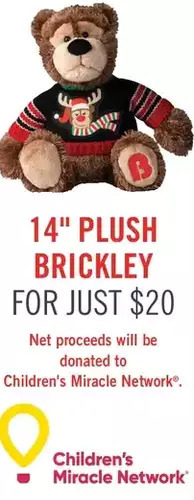 The Brick 14" plush brickley offer