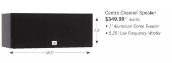 The Brick Jbl stage 125c centre speaker - jbla125cblkam offer