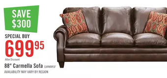 The Brick 88" carmella sofa offer