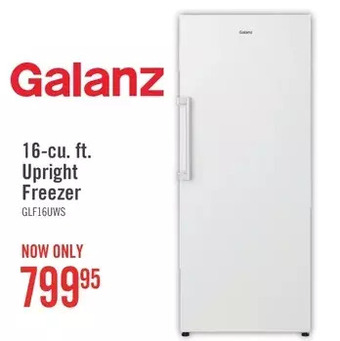 The Brick Galanz 16-cu. ft. upright freezer offer