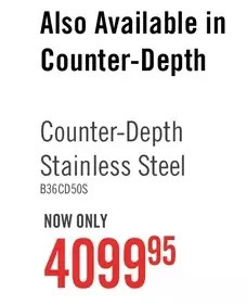 The Brick Bosch 21.6 cu. ft. counter-depth french-door refrigerator - b36cd50sns offer
