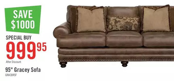 The Brick 95" gracey sofa offer